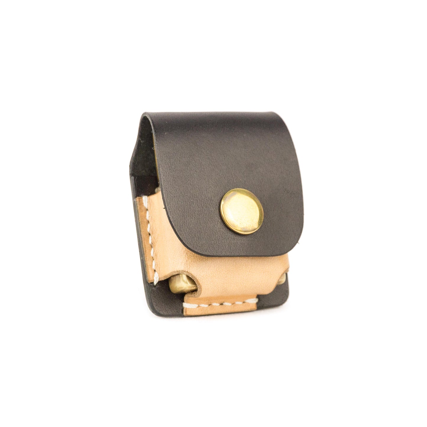 SYH ZIPPO LEATHER CASE NATURAL BLACK