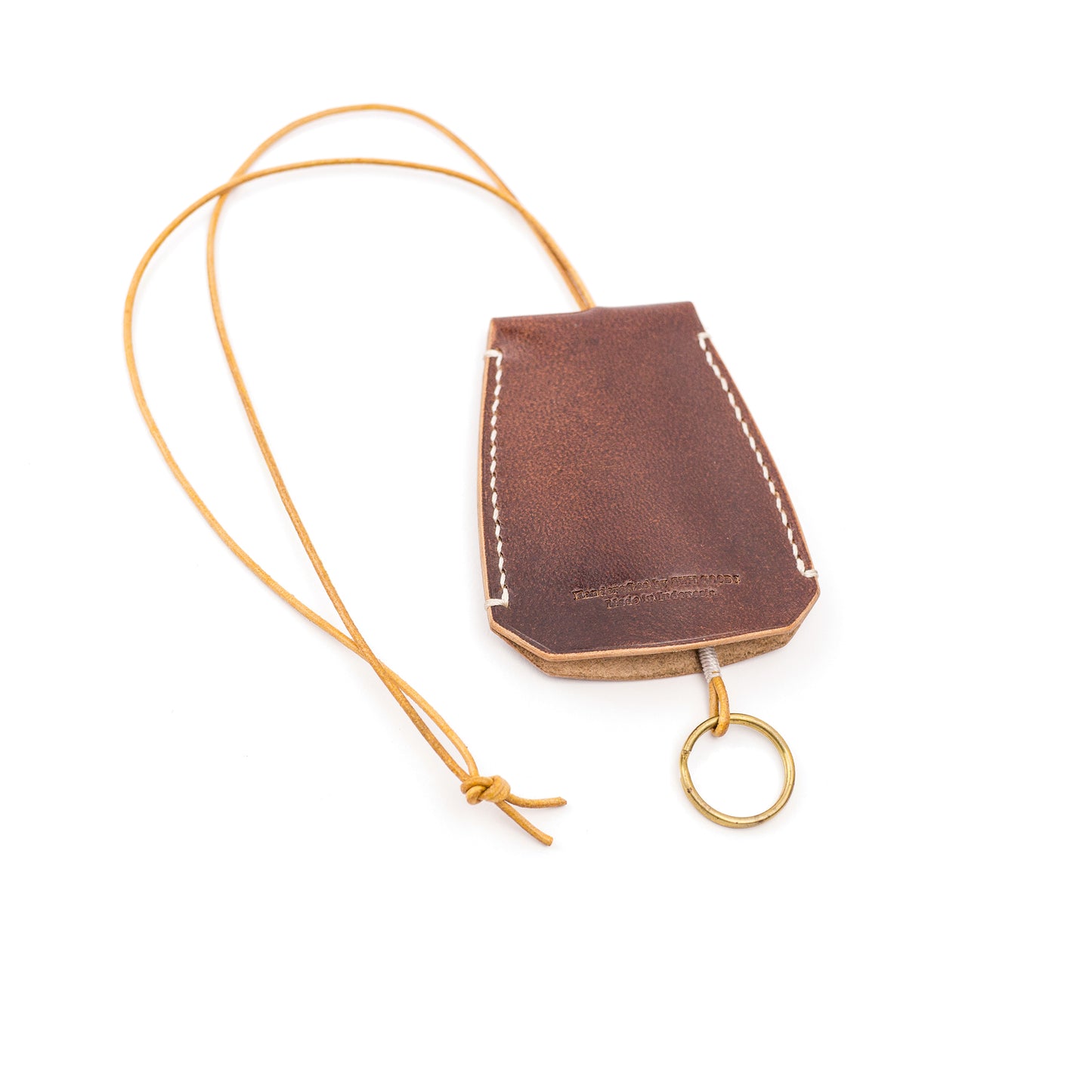 ROPU NECKLACE KEYRING DARK BROWN