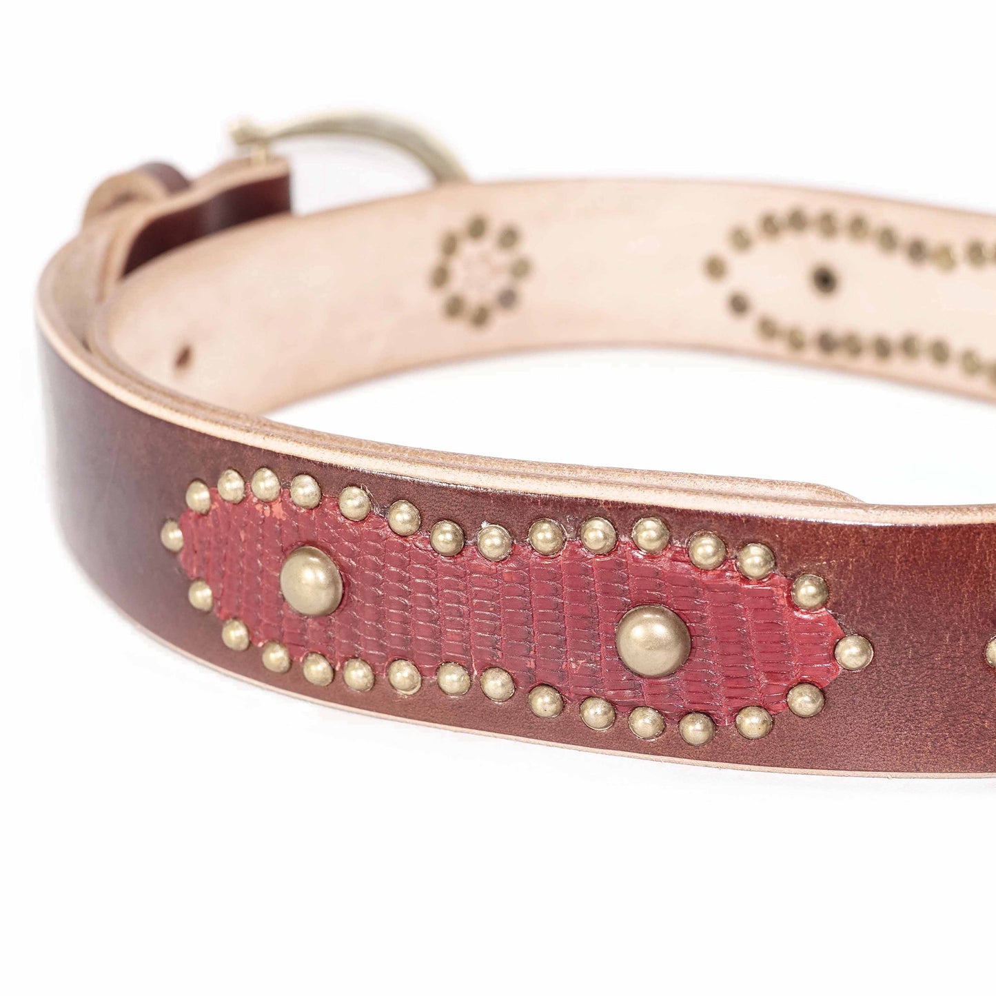 HIMALAYA HORSESHOE STUDDED DARK BROWN