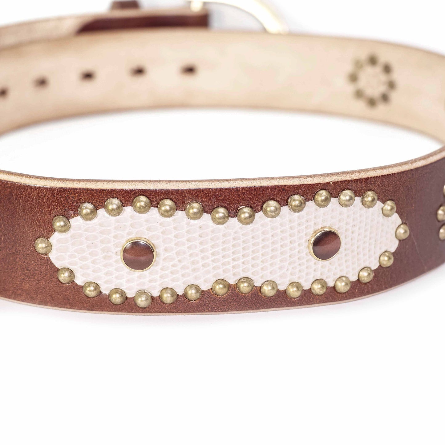 HIMALAYA HORSESHOE STUDDED DARK BROWN