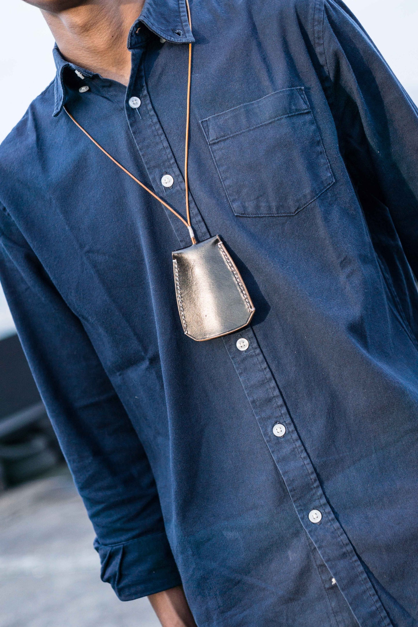 ROPU NECKLACE KEYRING BLACK