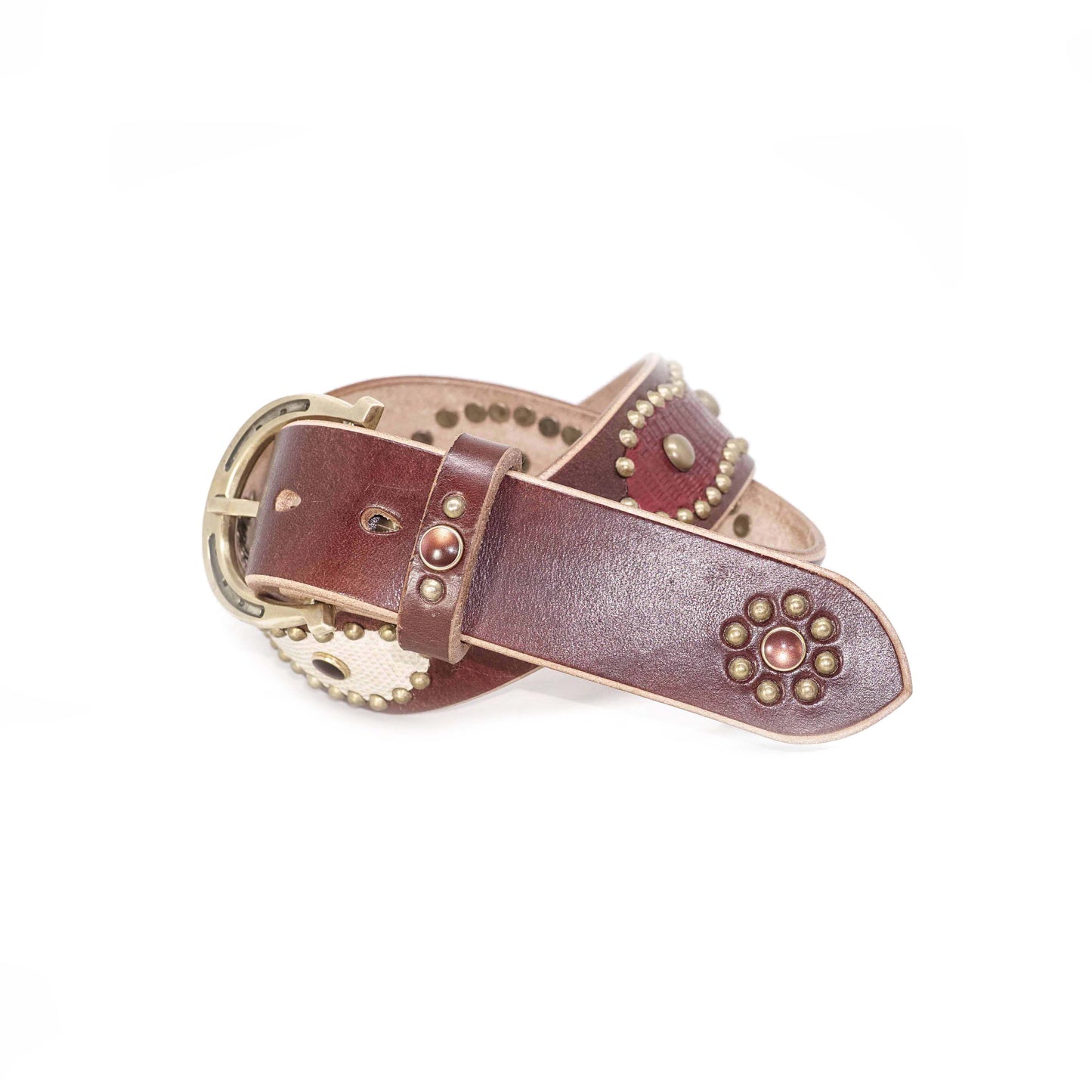 HIMALAYA HORSESHOE STUDDED DARK BROWN