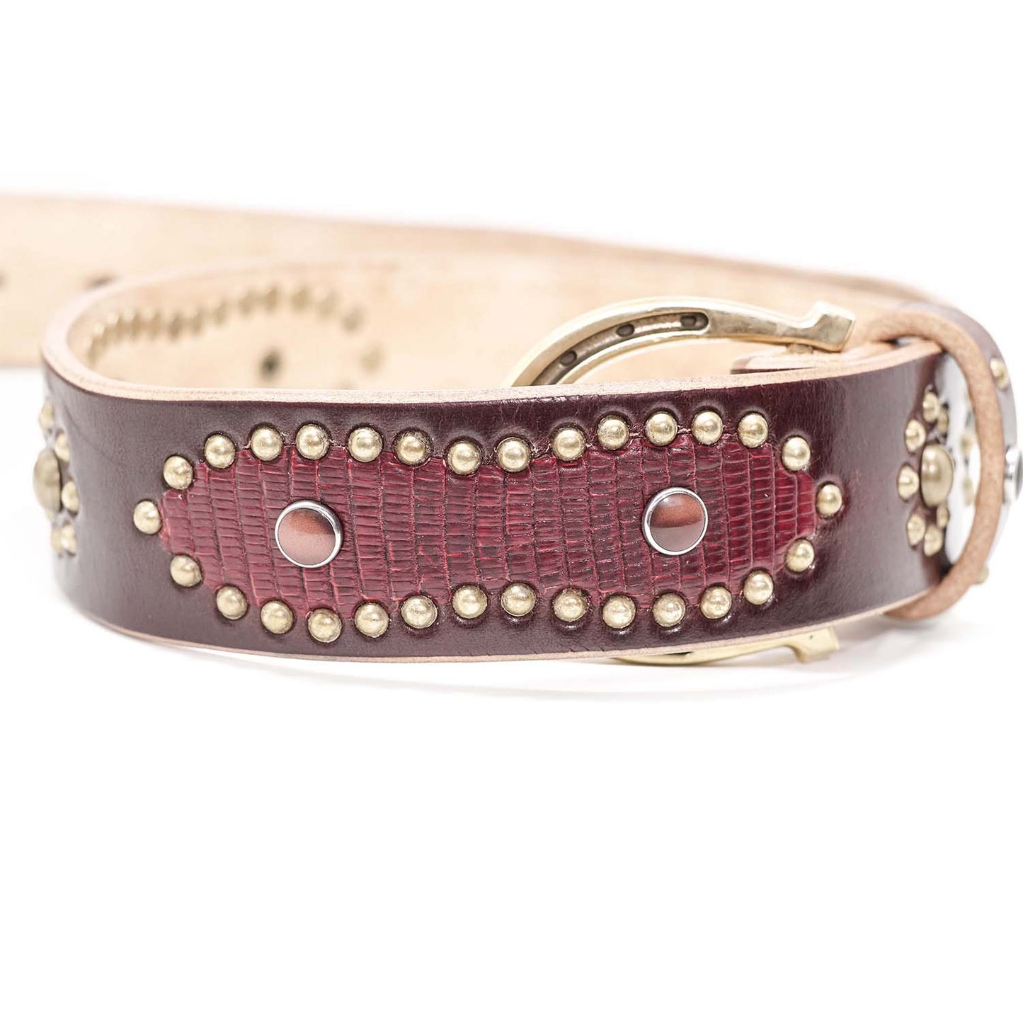 HIMALAYA HORSESHOE STUDDED RED SANGRIA