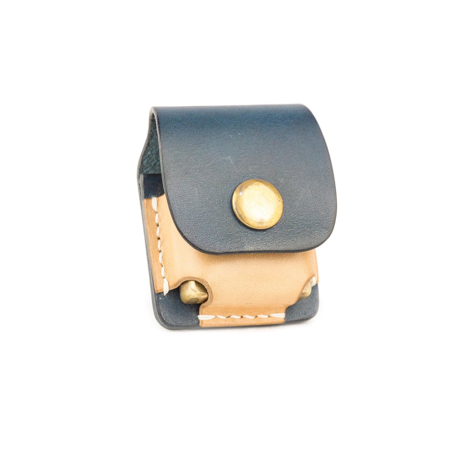 SYH ZIPPO レザーケース ナチュラルブルー