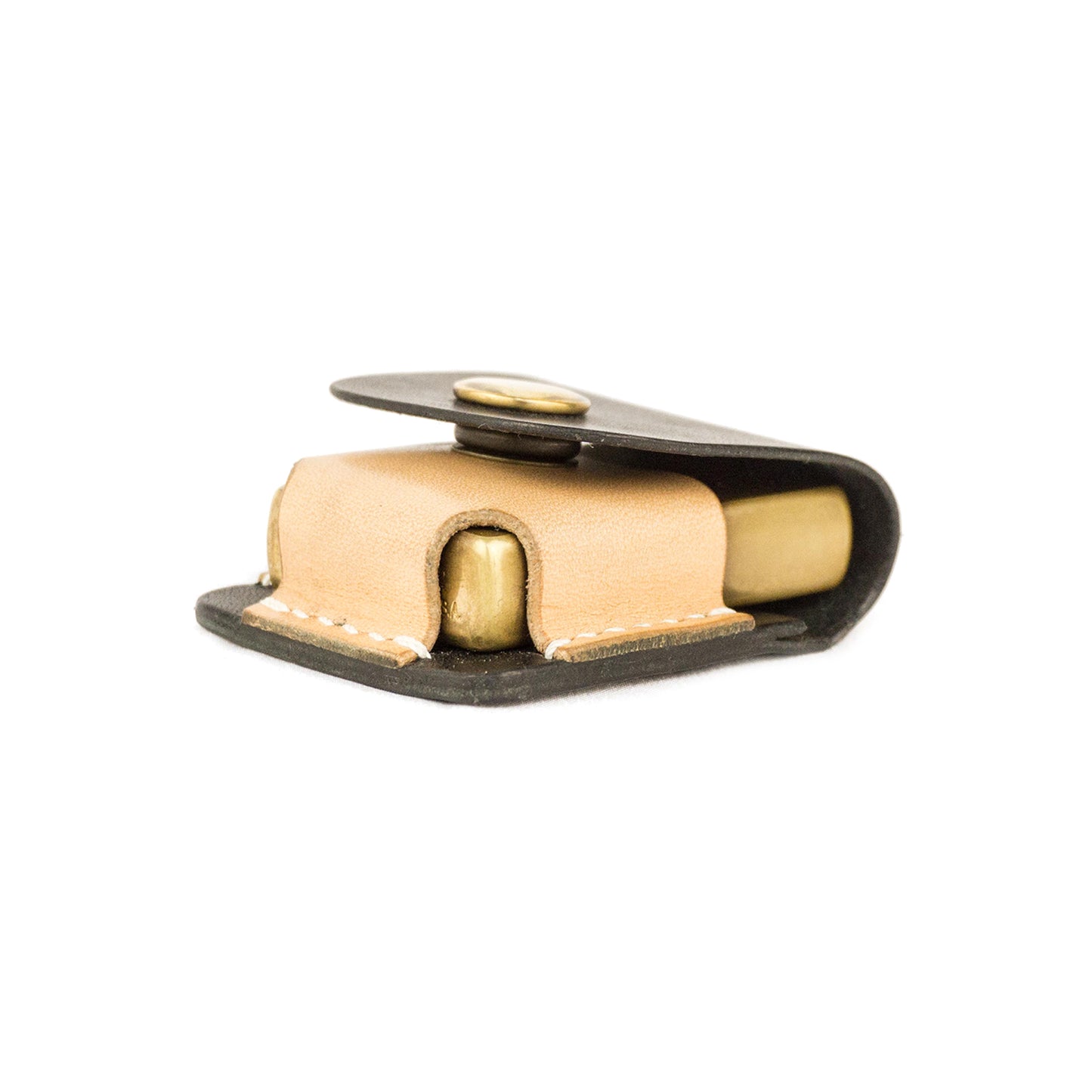 ÉTUI EN CUIR SYH ZIPPO NOIR NATUREL