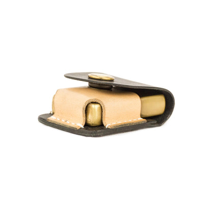 ÉTUI EN CUIR SYH ZIPPO NOIR NATUREL